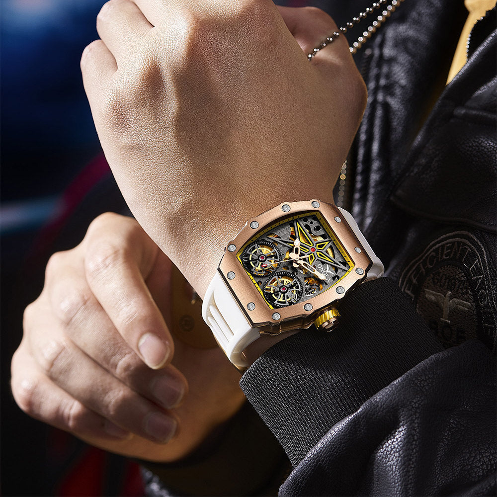 Onola Flywheel Skeleton Watch